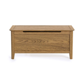 Ashdale Warm Oak Blanket Box | Assembled