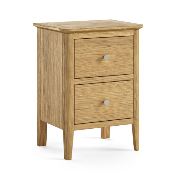 Folkestone Oak Bedside Cabinet | Assembled