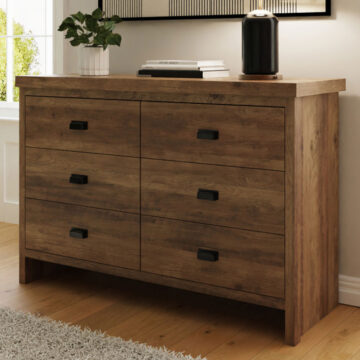 Fenway 6 Drawer Chest | Oak Finish