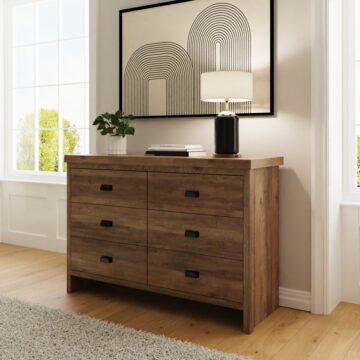 Fenway 6 Drawer Chest | Oak Finish
