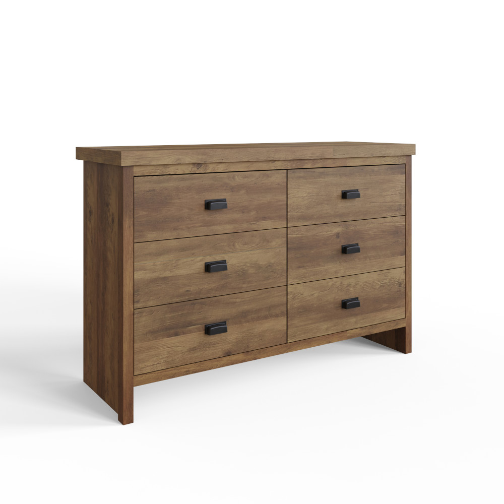 Fenway 6 Drawer Chest | Oak Finish