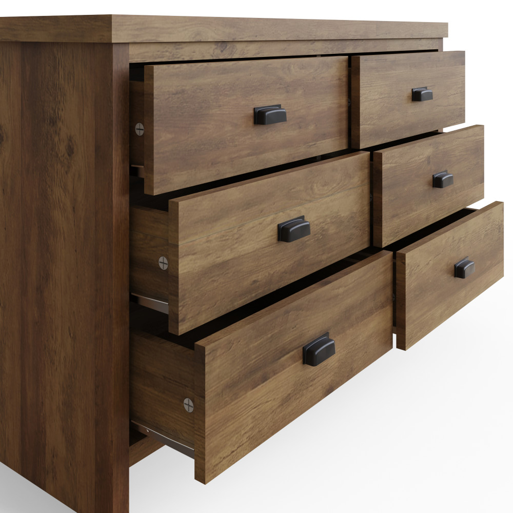 Fenway 6 Drawer Chest | Oak Finish