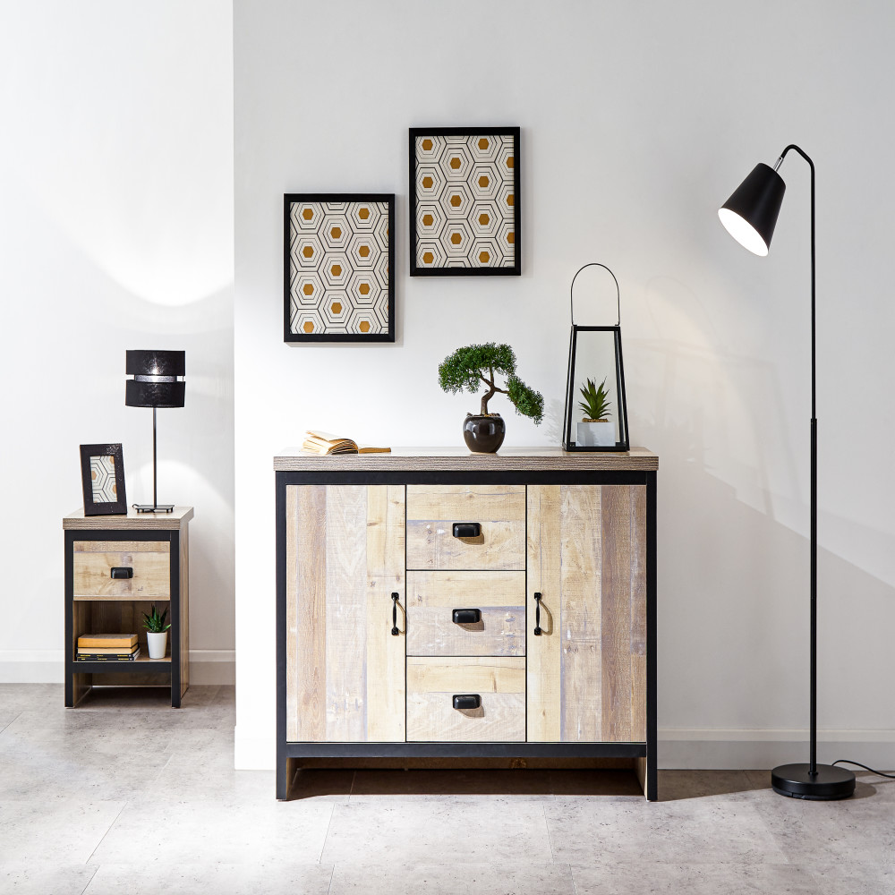 Fenway Natural 2 Door Sideboard with Drawers