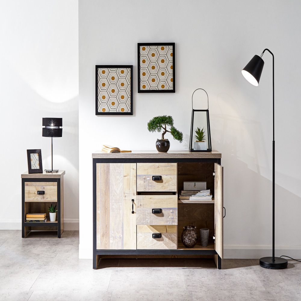Fenway Natural 2 Door Sideboard with Drawers