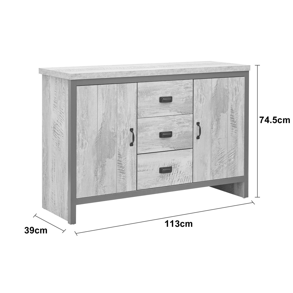 Fenway Natural 2 Door Sideboard with Drawers