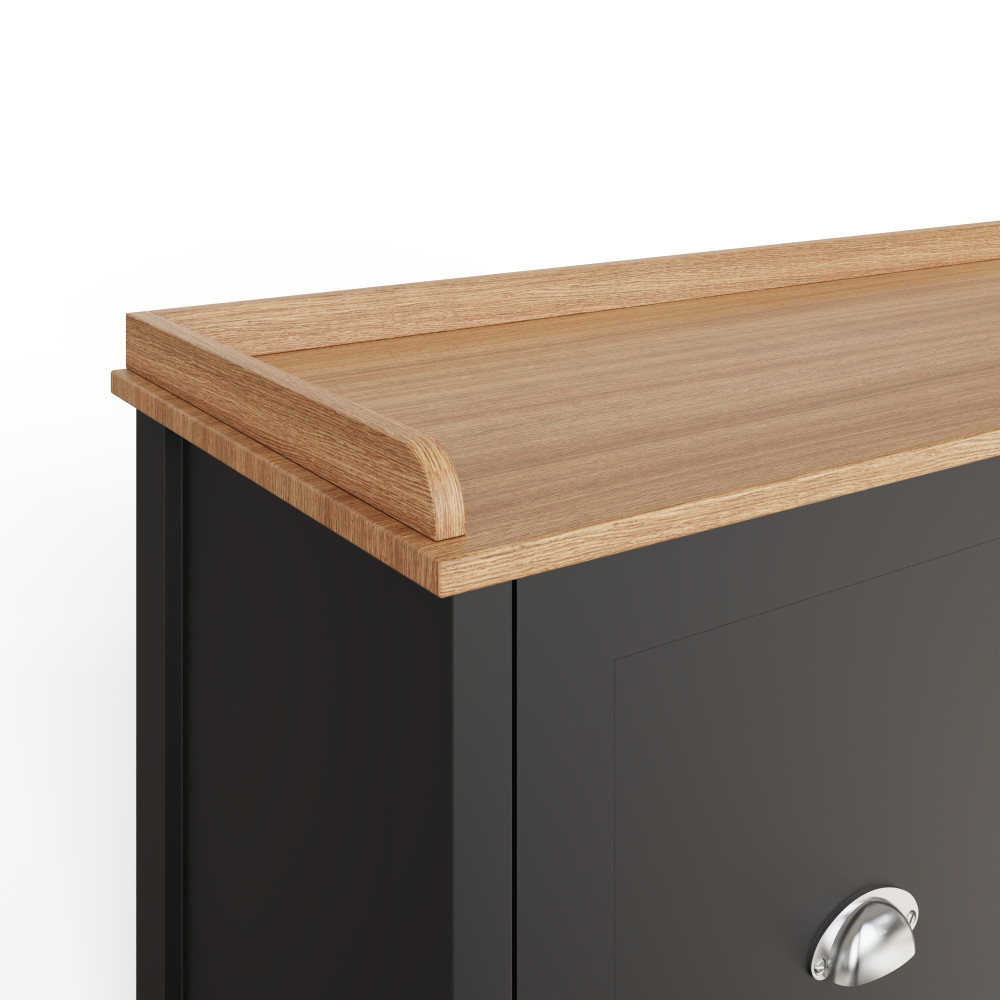 Fife Black 2 Door Shoe Bench