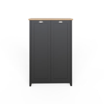 Fife Black 2 Door Shoe Cabinet