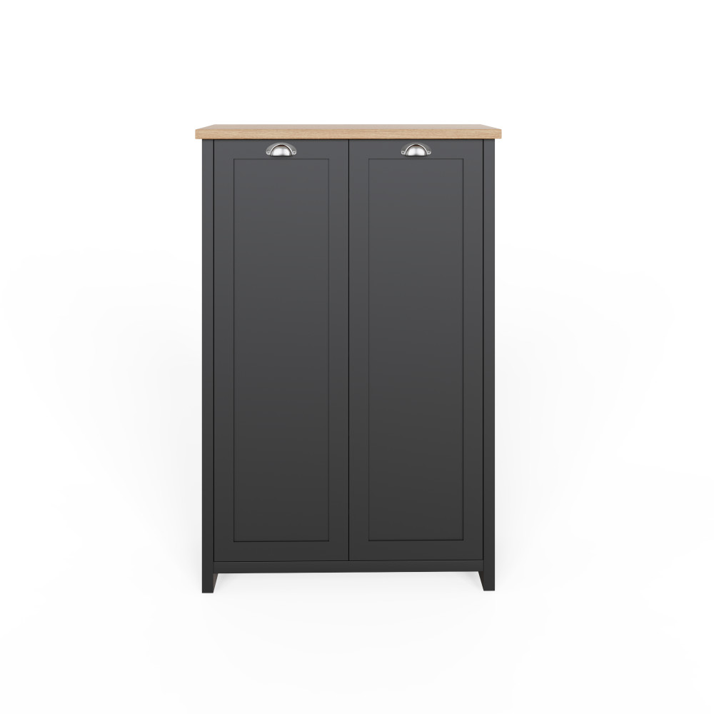 Fife Black 2 Door Shoe Cabinet
