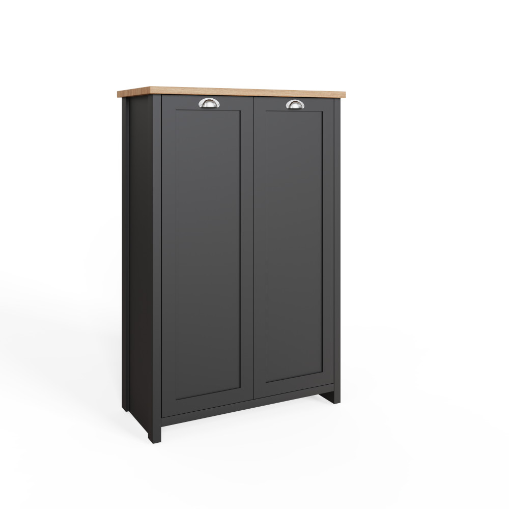 Fife Black 2 Door Shoe Cabinet