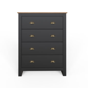 Fife Black 3 Piece Bedroom Set