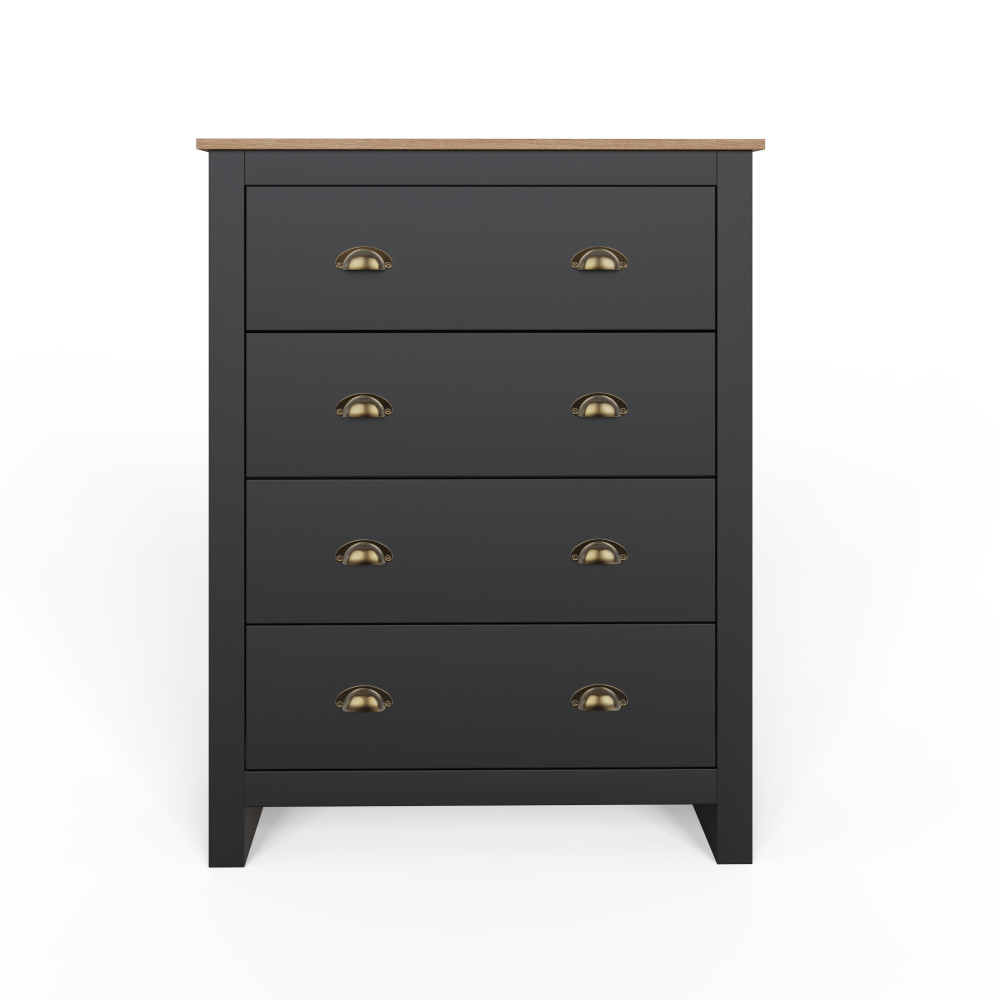 Fife Black 3 Piece Bedroom Set