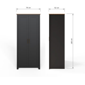 Fife Black 3 Piece Bedroom Set