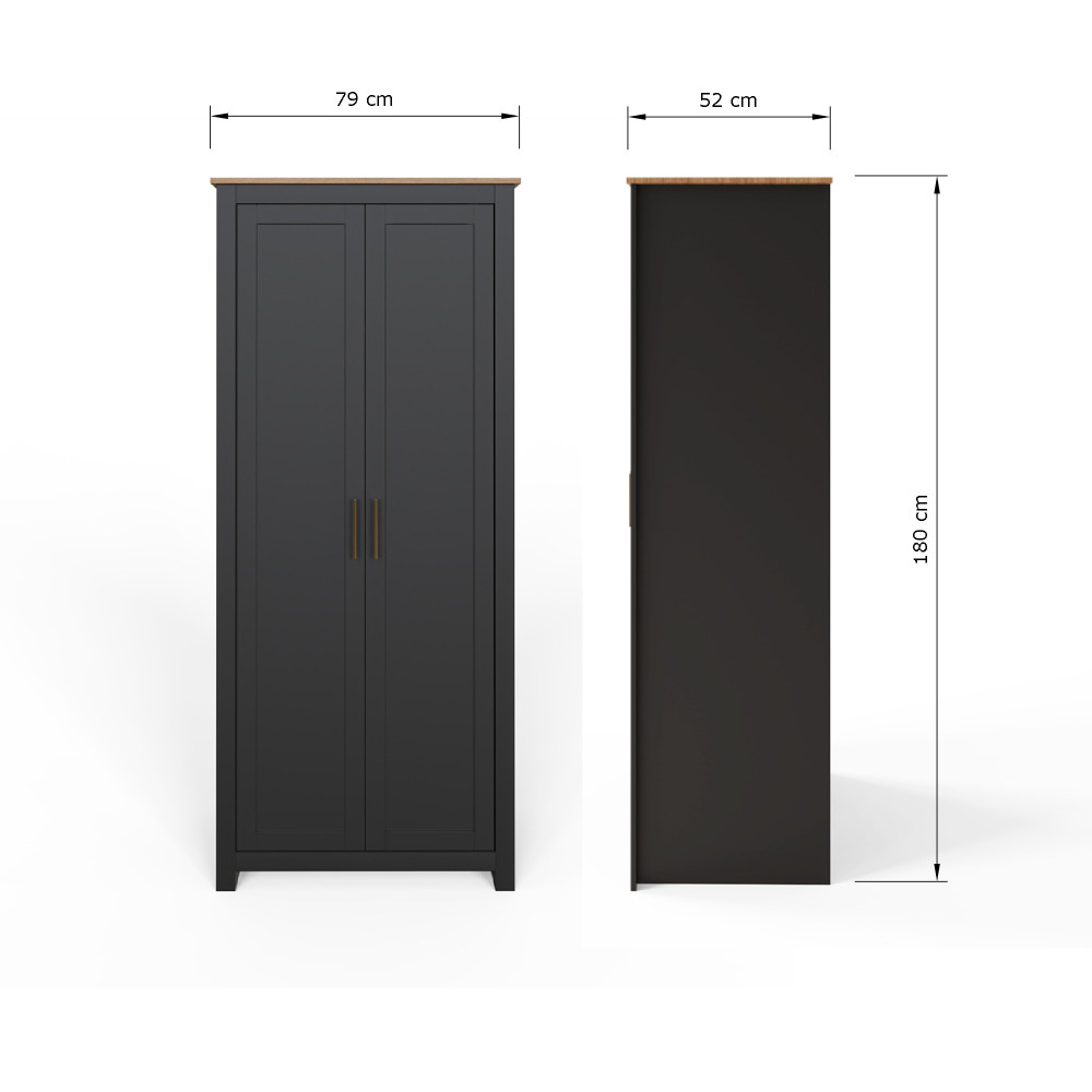 Fife Black 3 Piece Bedroom Set
