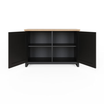 Fife Black Shoe Storage