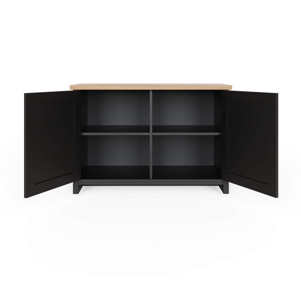 Fife Black Shoe Storage