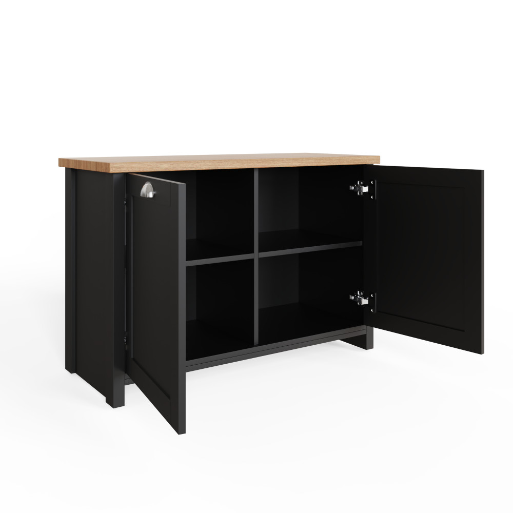 Fife Black Shoe Storage