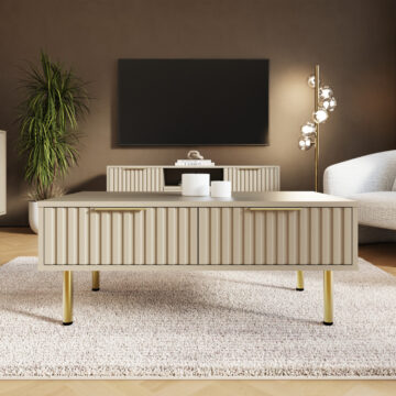 Bucannan Ivory 2 Drawer Coffee Table