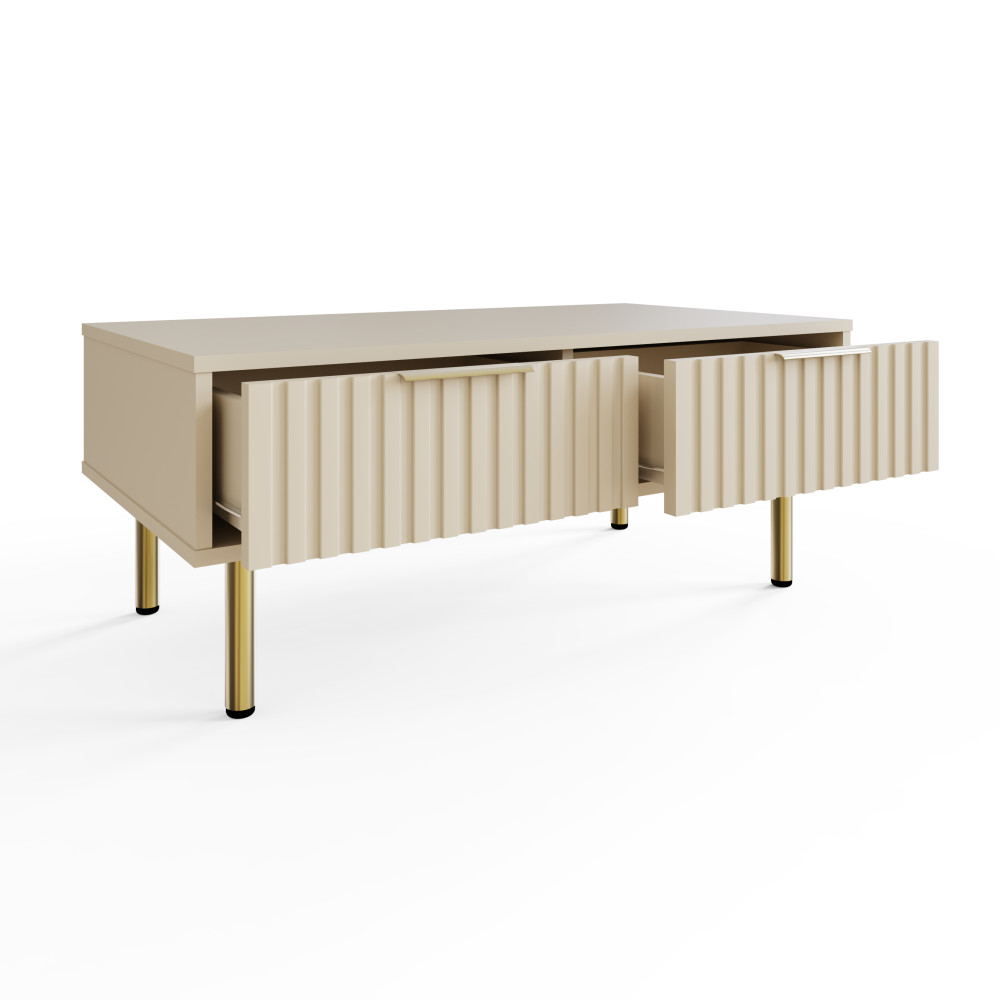 Bucannan Ivory 2 Drawer Coffee Table