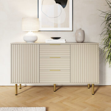Bucannan Ivory 2 Door 3 Drawer Sideboard