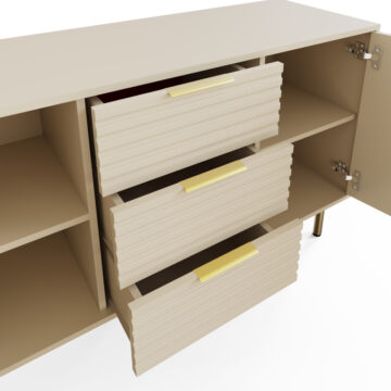 Bucannan Ivory 2 Door 3 Drawer Sideboard