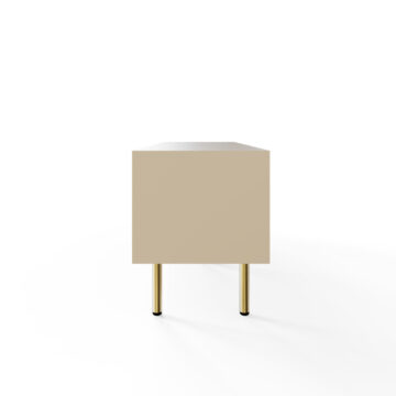 Bucannan Ivory 2 Door 1 Drawer TV Unit 120cm