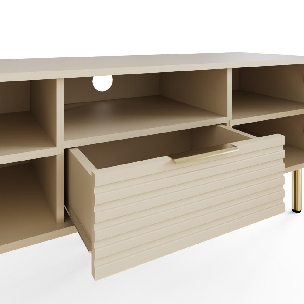 Bucannan Ivory 2 Door 1 Drawer TV Unit 120cm