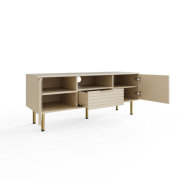 Bucannan Ivory 2 Door 1 Drawer TV Unit 120cm