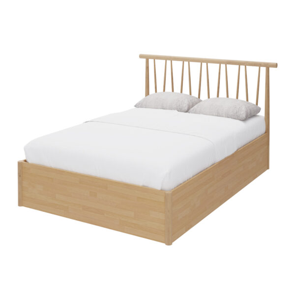 Henway 135cm Spindle Ottoman Bed - Natural | Assembly Required