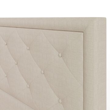 Kigali Beige 5′ King Size Ottoman Storage Bed