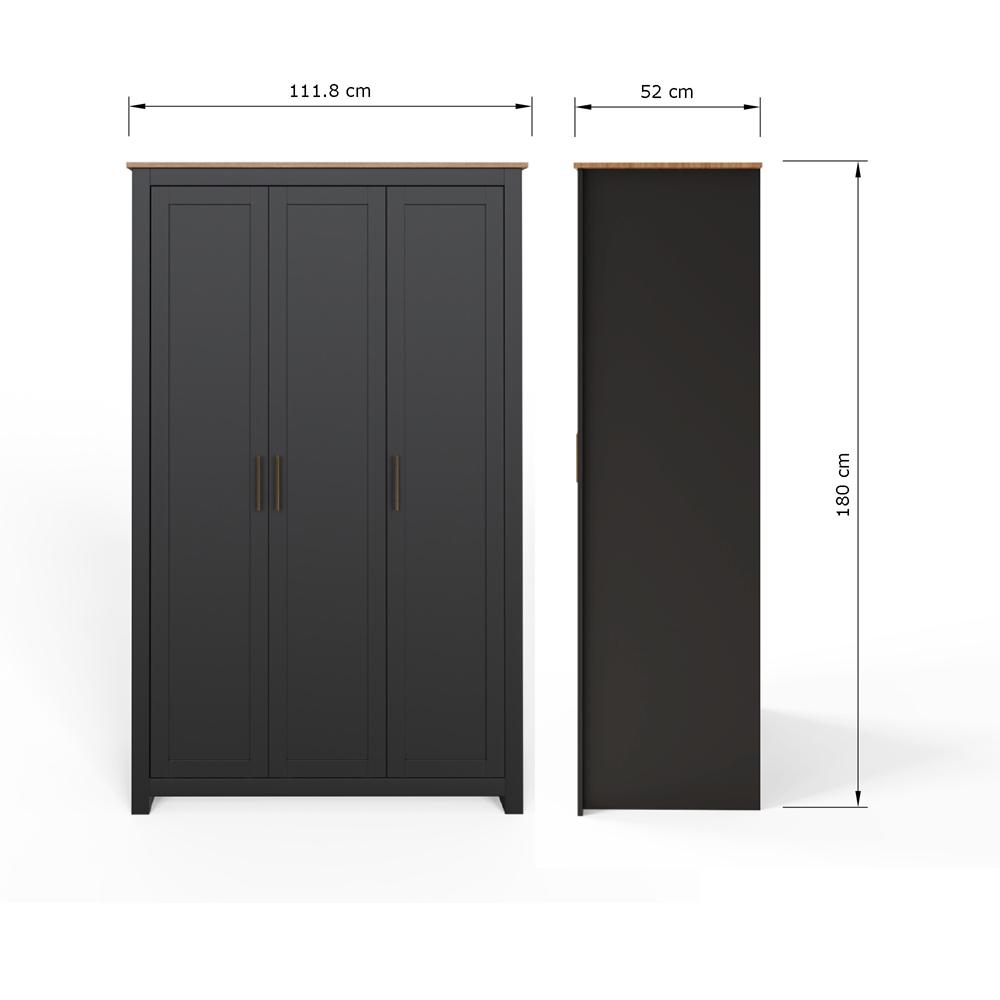 Fife Black 4 Piece Bedroom Set