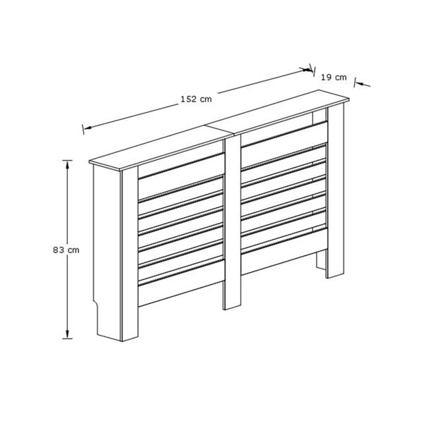 Theo Radiator Cover - Large | Assembly Required