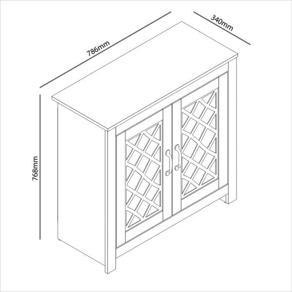 Studio Lounge Tiverton Shoe Cabinet | Assembly Required