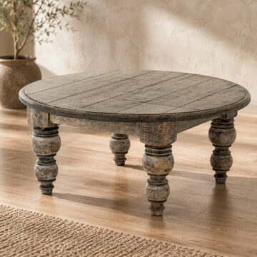 The Ellerby Collection Round Coffee Table | Assembled