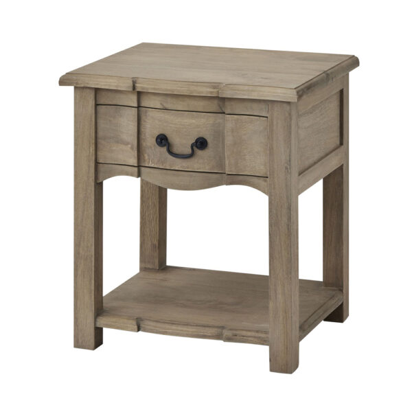 Branford Collection 1 Drawer Side Table | Fully Assembled