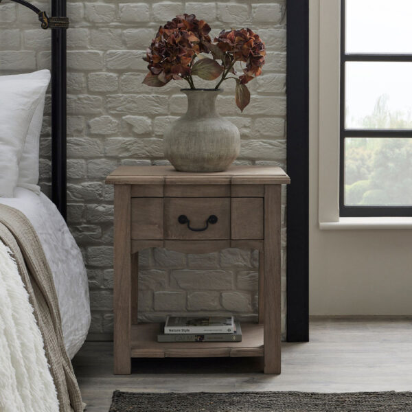 Branford Collection 1 Drawer Side Table | Fully Assembled
