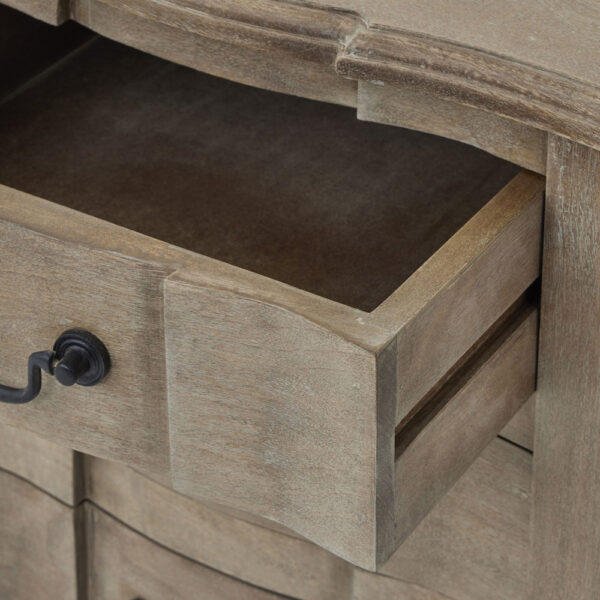 Branford Collection 3 Drawer Bedside Table | Fully Assembled