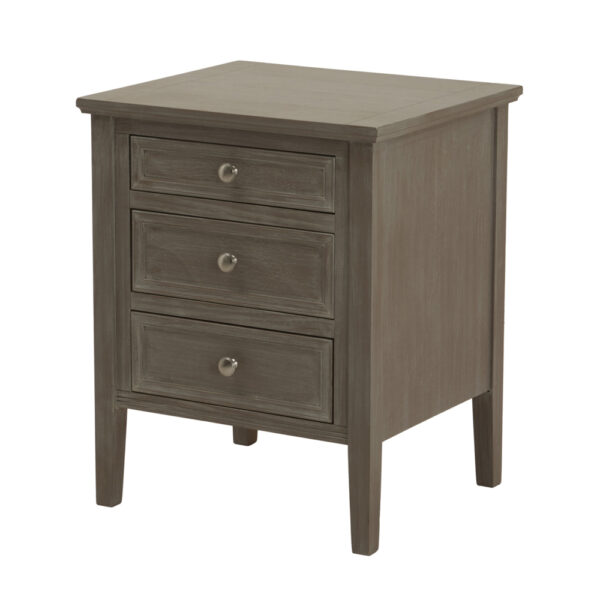 The Nurelle Collection Three Drawer Bedside Table | Self Assembly