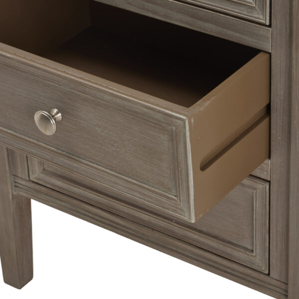 The Nurelle Collection Three Drawer Bedside Table | Self Assembly