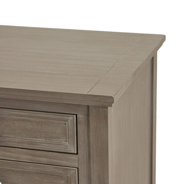 The Nurelle Collection Three Drawer Bedside Table | Self Assembly