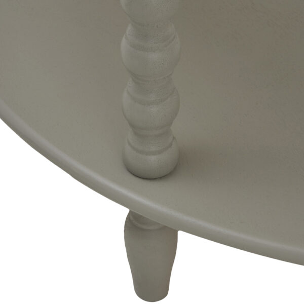 The Merebrook Collection Half Moon 3 Tier Table | Self Assembly