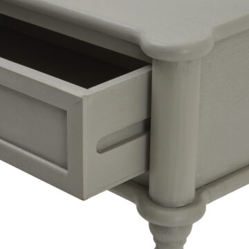 The Merebrook Grey 2 Drawer Console Table