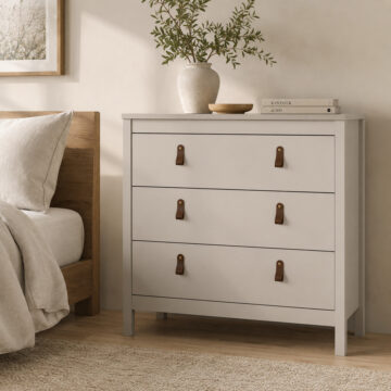 Seville Cashmere 3 Drawer Chest