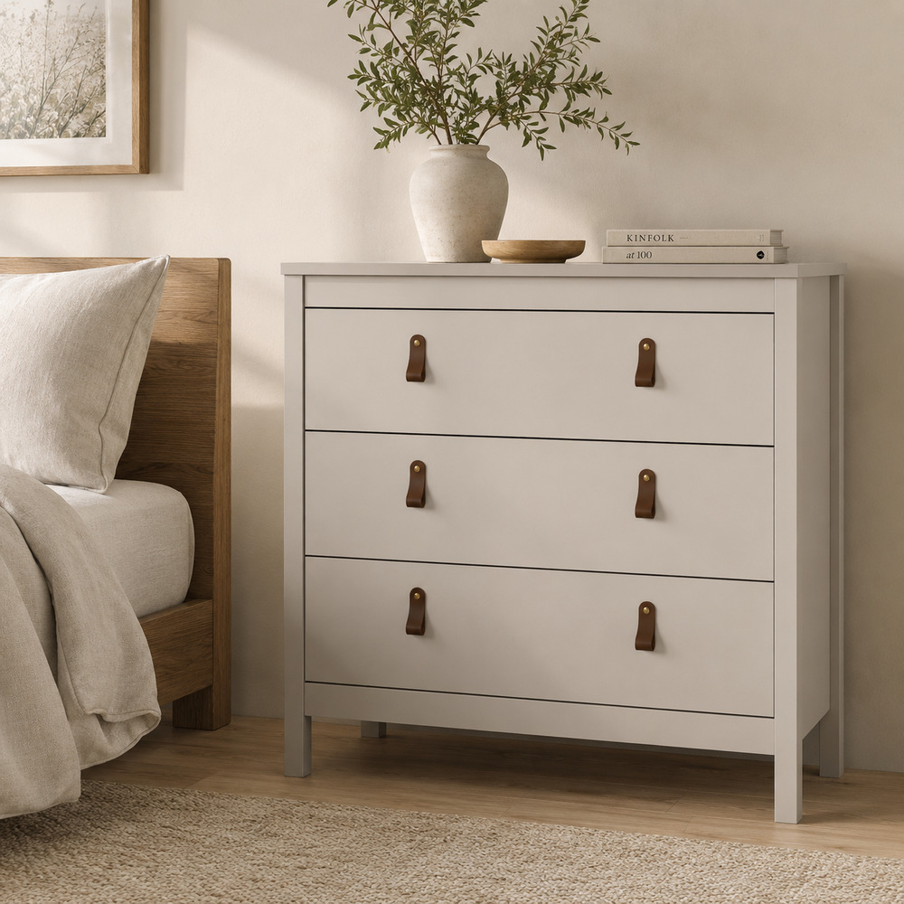 Seville Cashmere 3 Drawer Chest