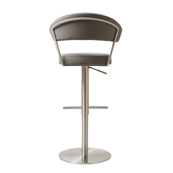 Stratus Premium Bar stool S/Steel Steel Grey PU