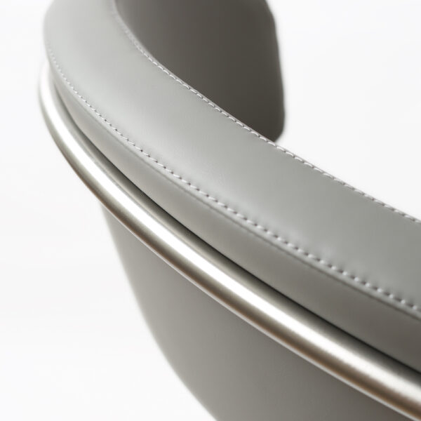 Stratus Premium Bar stool S/Steel Steel Grey PU
