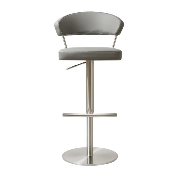 Stratus Premium Bar stool S/Steel Steel Grey PU