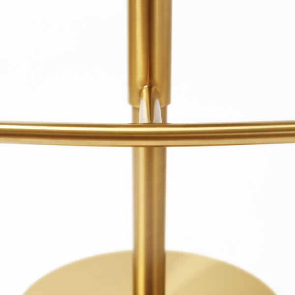 Stratus Premium Bar stool Gold Saddle Brown PU