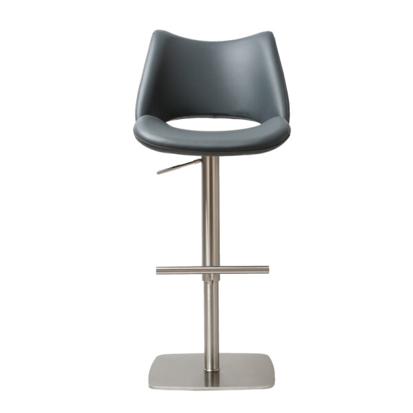 Contra Premium Bar stool S/Steel Slate Grey PU