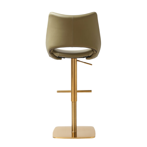 Contra Premium Bar stool Gold Olive PU