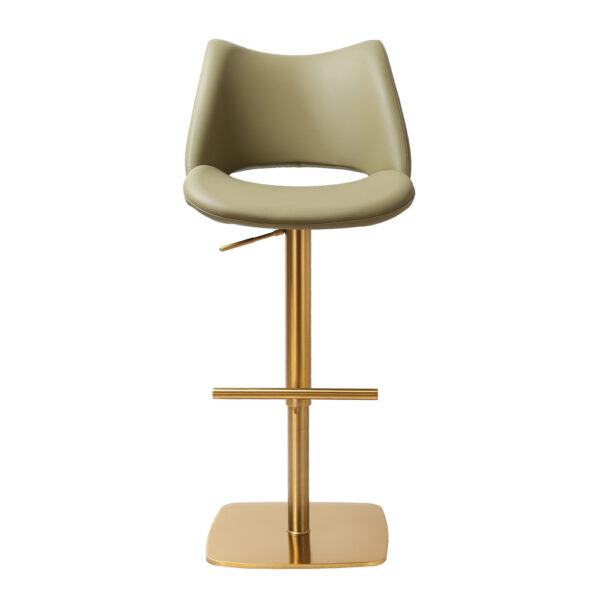 Contra Premium Bar stool Gold Olive PU
